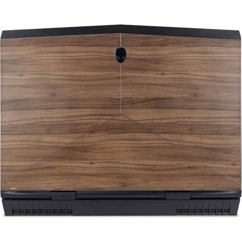 Natural Walnut Wood Dell Alienware Skin