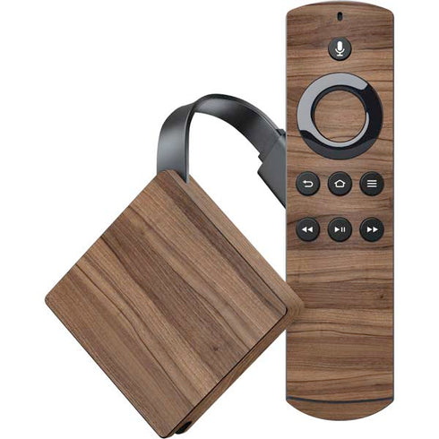 Natural Walnut Wood Amazon Fire TV Skin