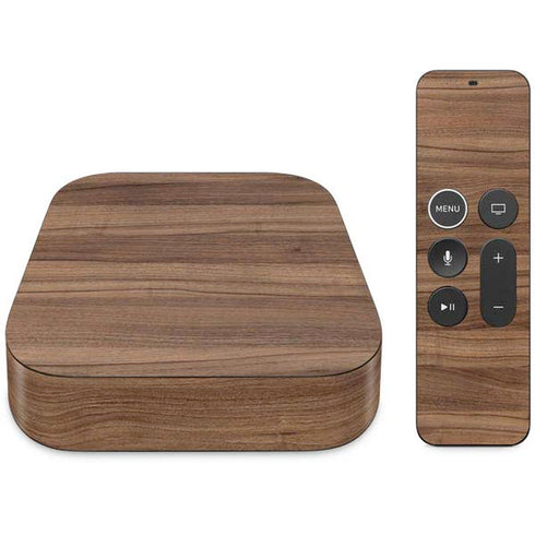 Natural Walnut Wood Apple TV Skin