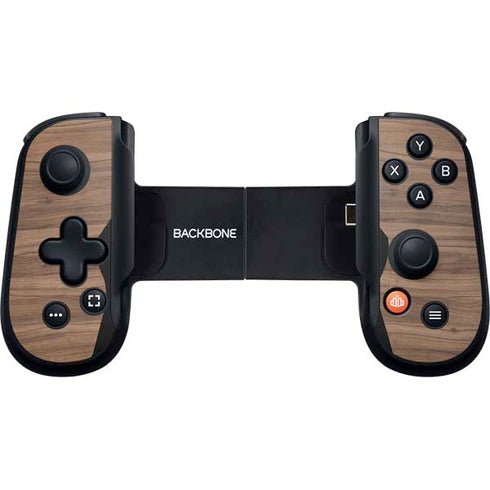 Natural Walnut Wood Backbone One for iPhone Game Controller Skin