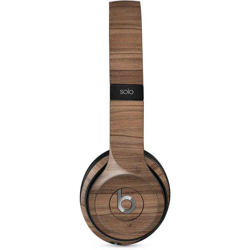 Natural Walnut Wood Beats Solo 2 Wired Skin