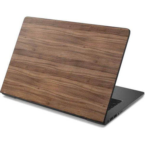 Natural Walnut Wood Dell Chromebook Skin