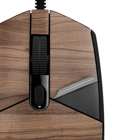 Natural Walnut Wood G203 Prodigy RGB Wired Gaming Mouse Skin