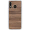 Natural Walnut Wood Galaxy A20 Clear Case