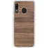 Natural Walnut Wood Galaxy A20 Clear Case