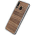 Natural Walnut Wood Galaxy A20 Clear Case