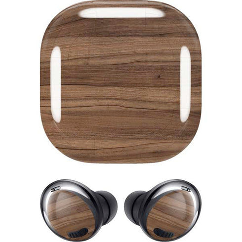 Natural Walnut Wood Galaxy Buds Pro Skin