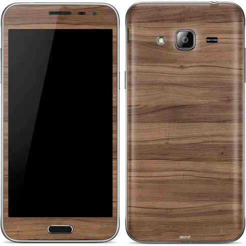 Natural Walnut Wood Galaxy J3 Skin