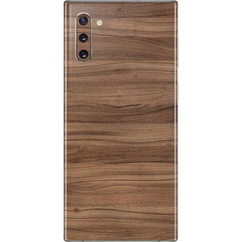 Natural Walnut Wood Galaxy Note 10 Skin