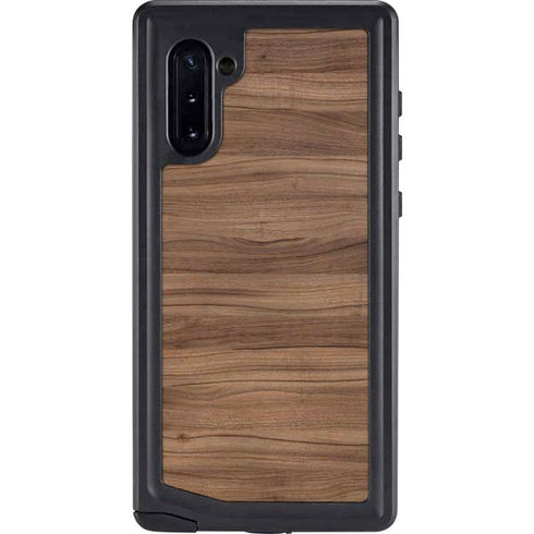 Natural Walnut Wood Galaxy Note 10 Waterproof Case