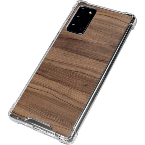Natural Walnut Wood Galaxy Note20 5G Clear Case