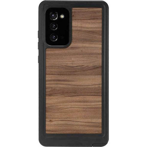 Natural Walnut Wood Galaxy Note20 5G Waterproof Case