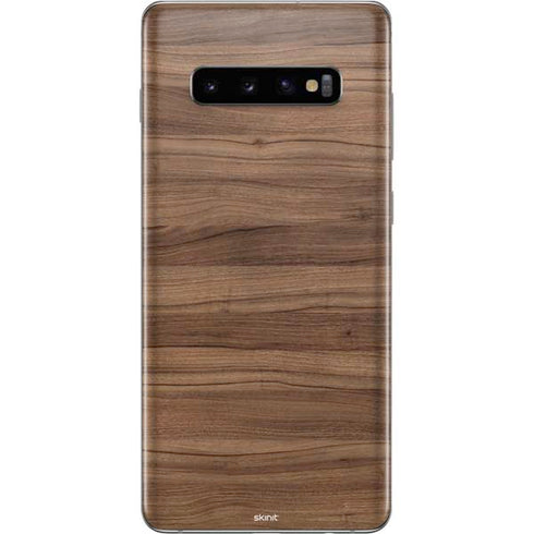 Natural Walnut Wood Galaxy S10 Plus Skin