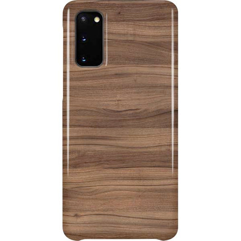 Natural Walnut Wood Galaxy S20 Lite Case