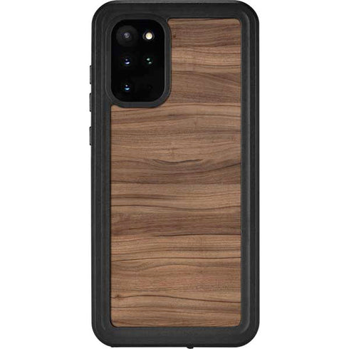 Natural Walnut Wood Galaxy S20 Plus Waterproof Case