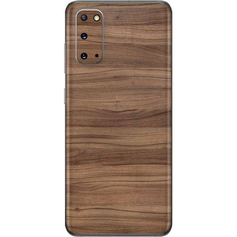 Natural Walnut Wood Galaxy S20 Skin