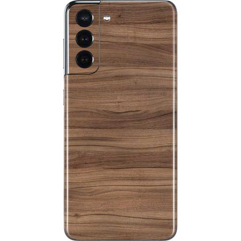 Natural Walnut Wood Galaxy S21 5G Skin