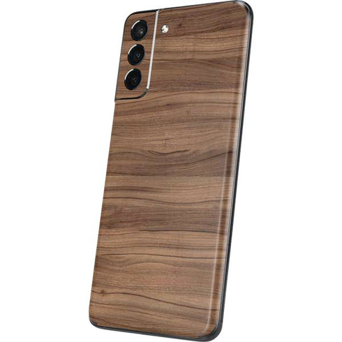 Natural Walnut Wood Galaxy S21 5G Skin