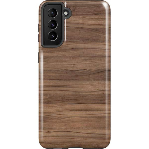 Natural Walnut Wood Galaxy S21 FE Pro Case