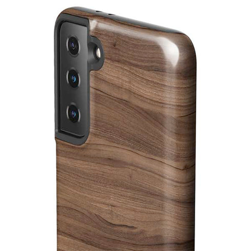 Natural Walnut Wood Galaxy S21 FE Pro Case
