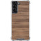 Natural Walnut Wood Galaxy S22 Clear Case