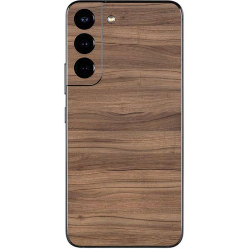 Natural Walnut Wood Galaxy S22 Skin