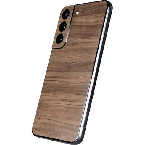 Natural Walnut Wood Galaxy S22 Skin