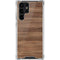 Natural Walnut Wood Galaxy S22 Ultra Clear Case