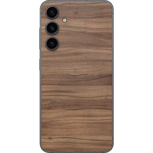 Natural Walnut Wood Galaxy S23 FE Skin