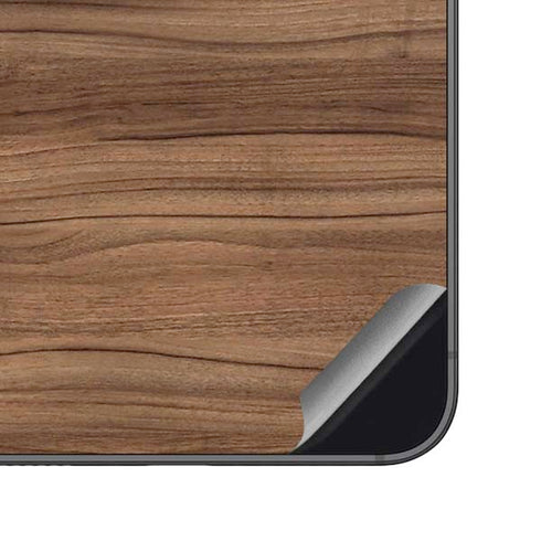 Natural Walnut Wood Galaxy S23 FE Skin