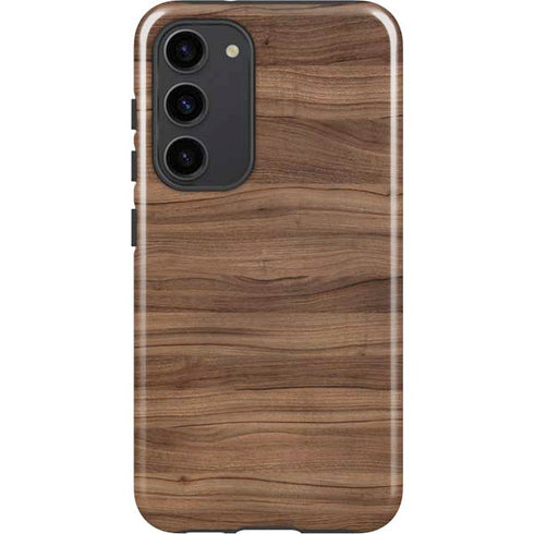 Natural Walnut Wood Galaxy S23 Plus Pro Case