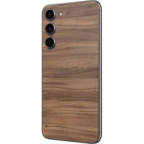 Natural Walnut Wood Galaxy S23 Plus Skin