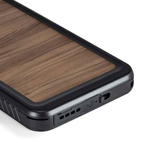 Natural Walnut Wood Galaxy S23 Plus Waterproof Case
