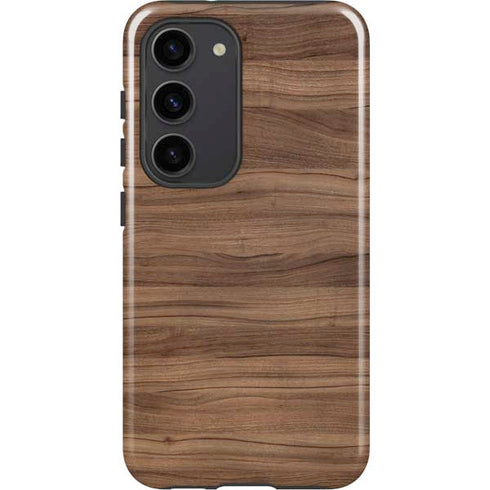 Natural Walnut Wood Galaxy S23 Pro Case