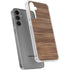 Natural Walnut Wood Galaxy S24 Plus Clear Case