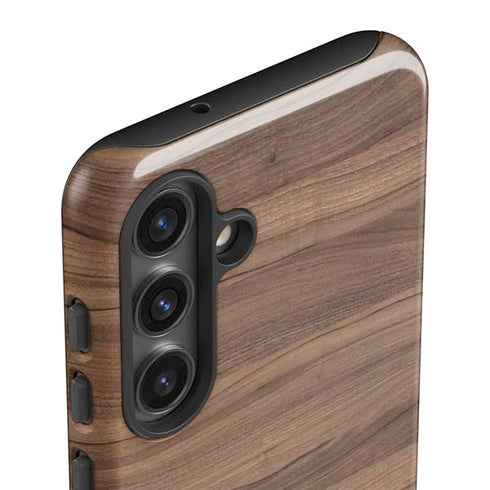Natural Walnut Wood Galaxy S24 Plus Impact Case