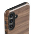 Natural Walnut Wood Galaxy S24 Plus Impact Case