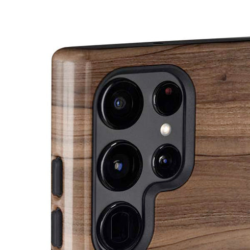 Natural Walnut Wood Galaxy S24 Ultra Impact Case
