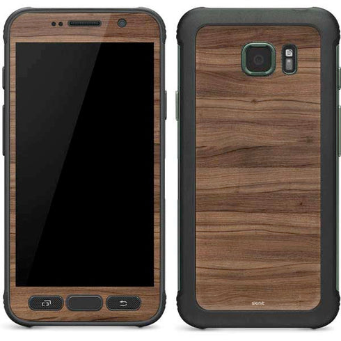 Natural Walnut Wood Galaxy S7 Active Skin