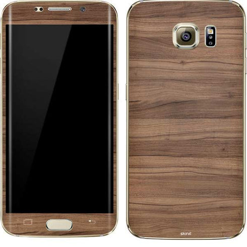 Natural Walnut Wood Galaxy S7 Edge Skin