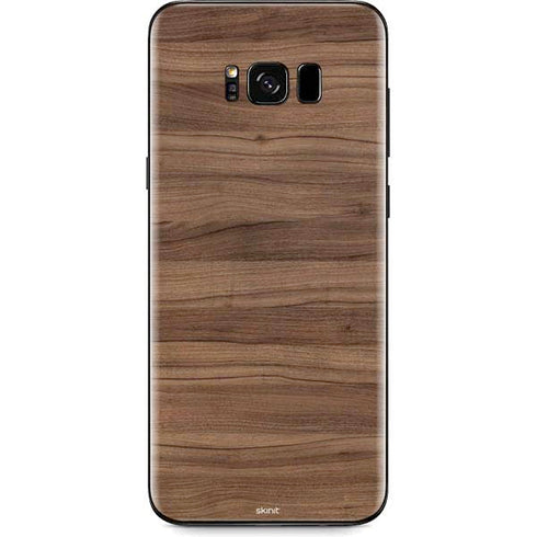 Natural Walnut Wood Galaxy S8 Plus Skin