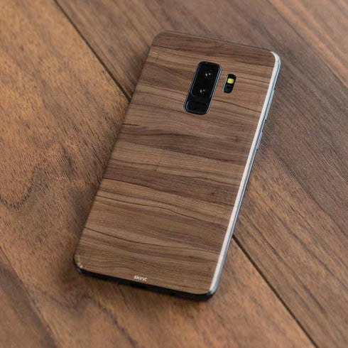 Natural Walnut Wood Galaxy S9 Plus Skin