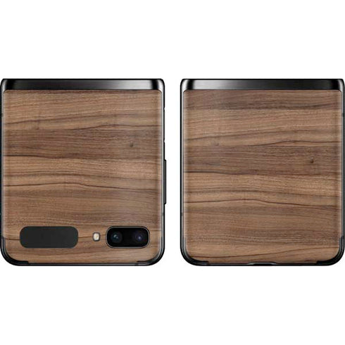 Natural Walnut Wood Galaxy Z Flip Skin