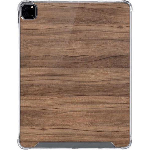 Natural Walnut Wood iPad Pro 12.9in (2020) Clear Case