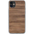 Natural Walnut Wood iPhone 11 Clear Case