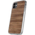 Natural Walnut Wood iPhone 11 Clear Case