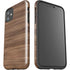 Natural Walnut Wood iPhone 11 Impact Case