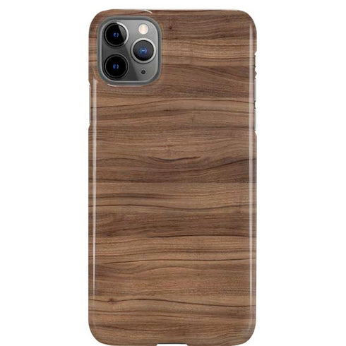 Natural Walnut Wood iPhone 11 Pro Max Lite Case