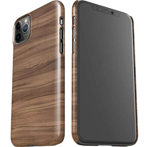 Natural Walnut Wood iPhone 11 Pro Max Lite Case