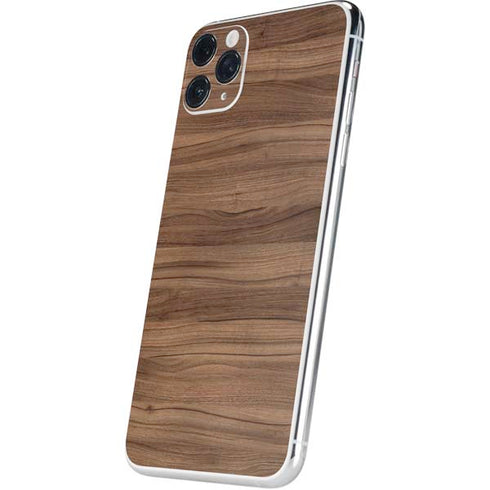Natural Walnut Wood iPhone 11 Pro Max Skin